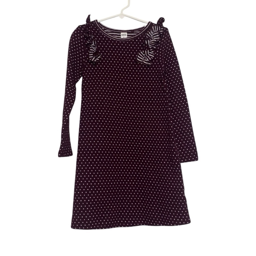 Harper Canyon Maroon Polka Dot Sweater Dress